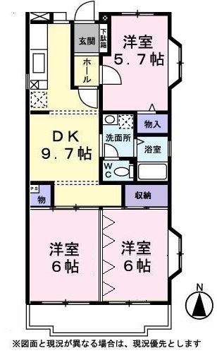 シャトー雪ノ下の間取り