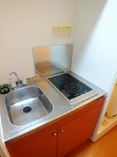 キッチン　2口電気コンロ