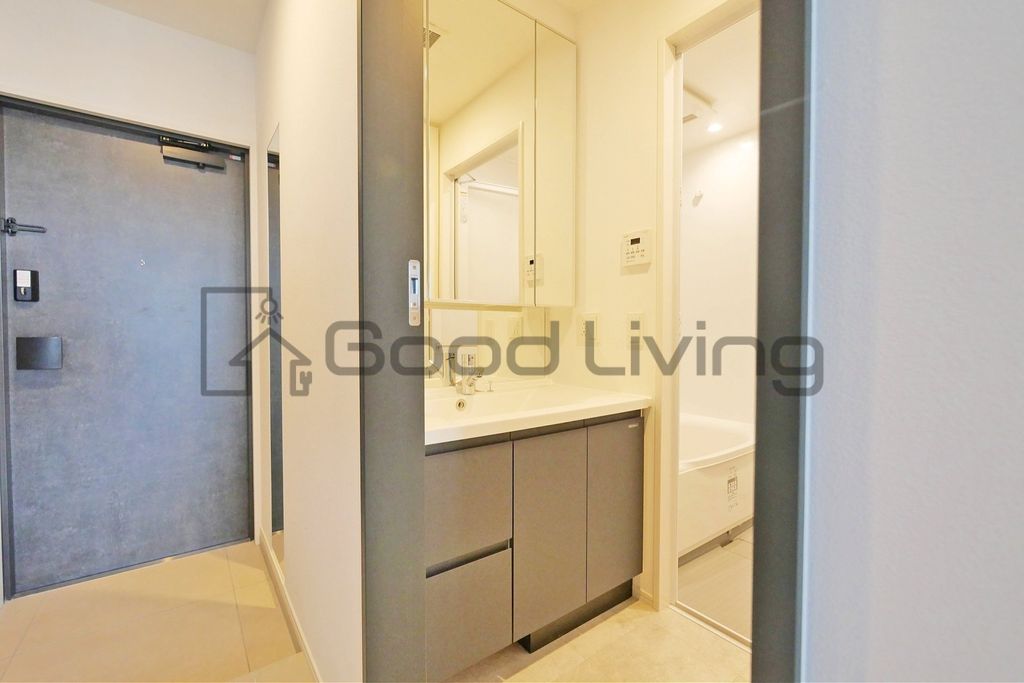 洗面設備　身だしなみもバッチリ