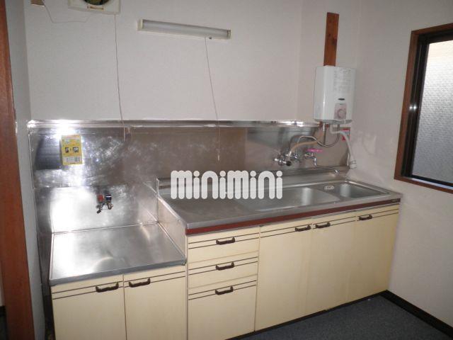 キッチン　ガスコンロを設置できるキッチンです。