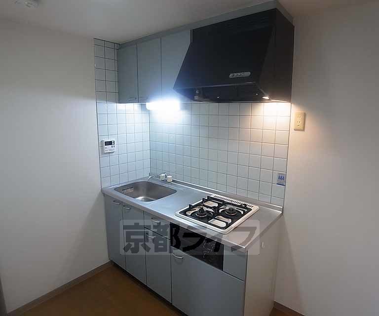 キッチン　２口ガスコンロ付です。