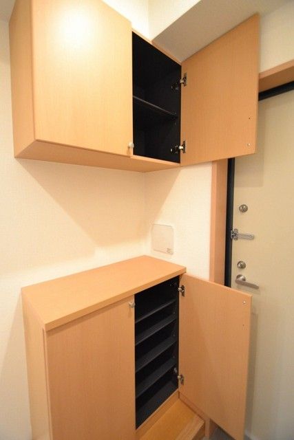 玄関　収納大めのシューズボックスです