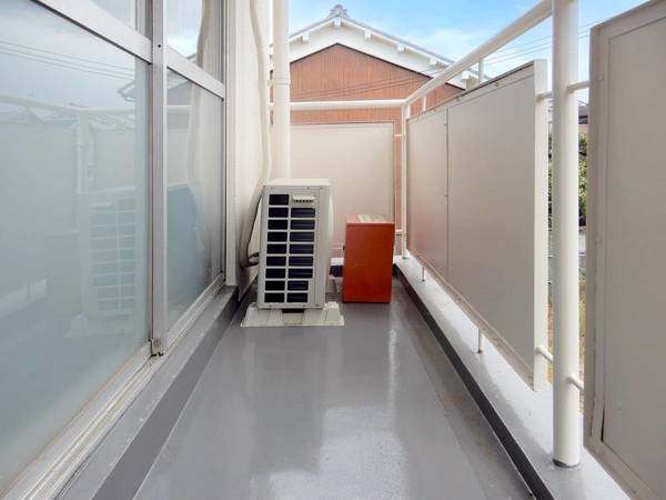 バルコニー　モデルルームの写真です