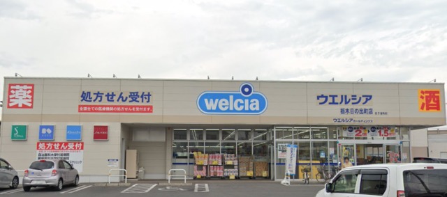 ドラックストア　ウエルシア栃木日の出町店（ドラッグストア）まで386m