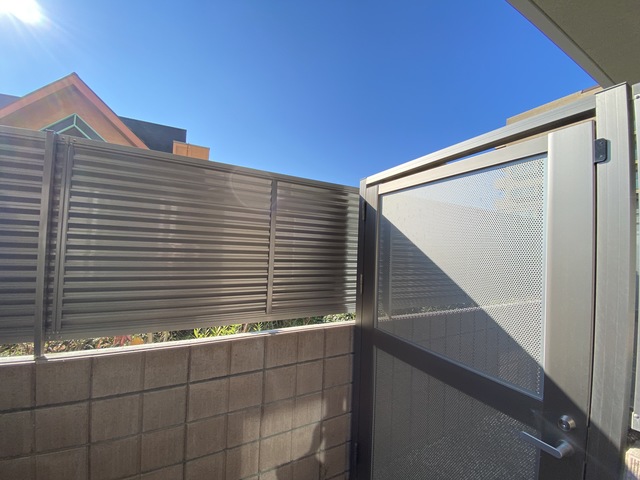 バルコニー　景色は１階からです