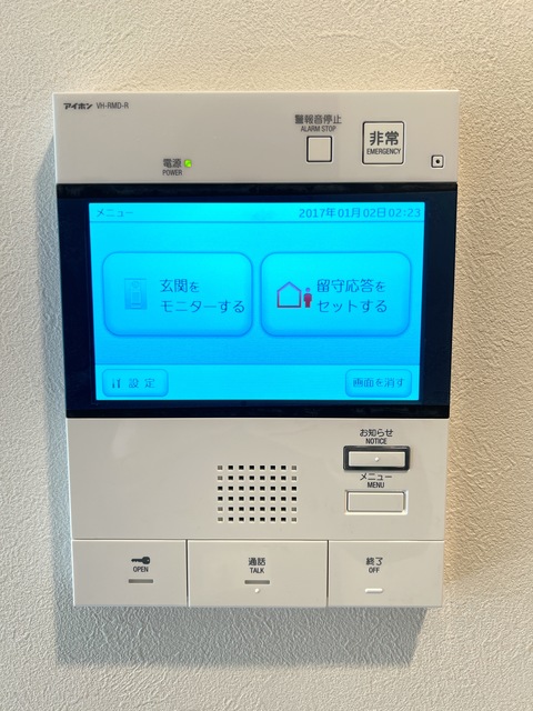 セキュリティ　モニタ付きインターホン