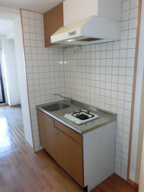 キッチン　１口ガスコンロのシステムキッチン