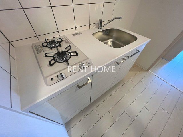 キッチン　２口ガスコンロ付き