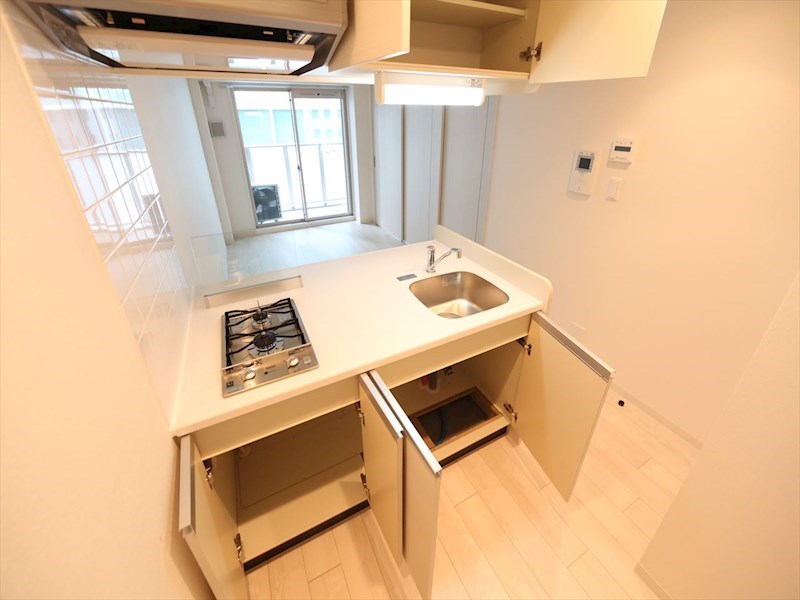 キッチン　システムキッチン（ガス2口コンロ付）カウンターキッチン