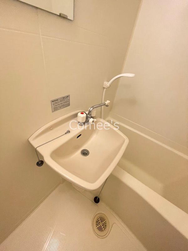 洗面設備　洗面台はバスルームに設置されています