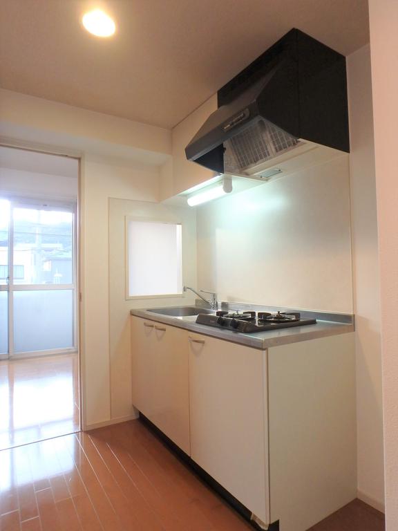 キッチン　2口のビルトインコンロ付