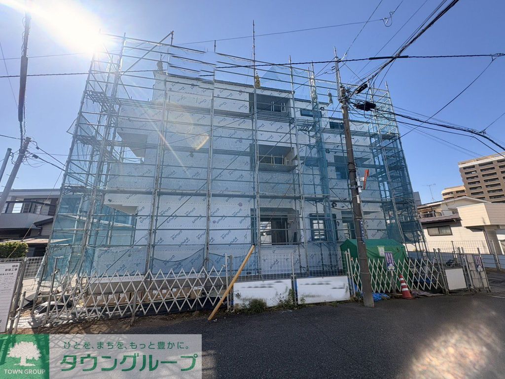 バルコニー　建築中