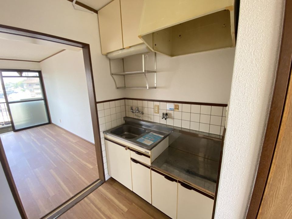 キッチン　2口コンロ置けます