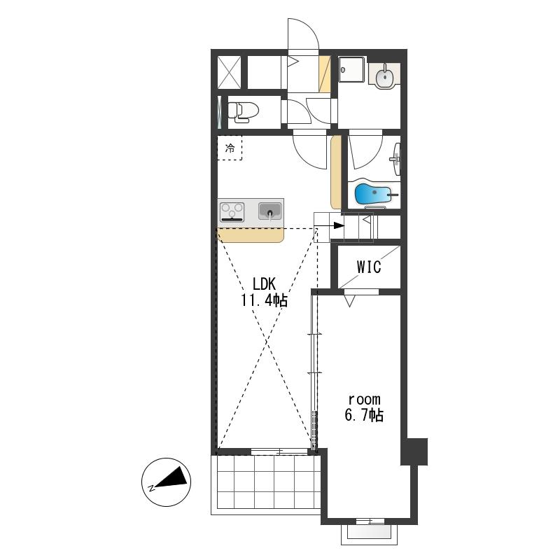MDL Apartmentの間取り