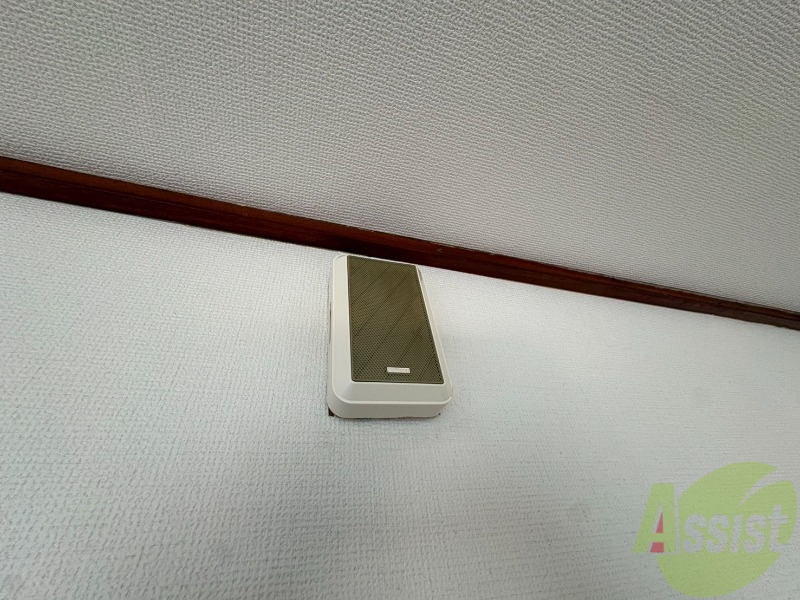 セキュリティ　来客時にはこちらのチャイムで知らせてくれます。