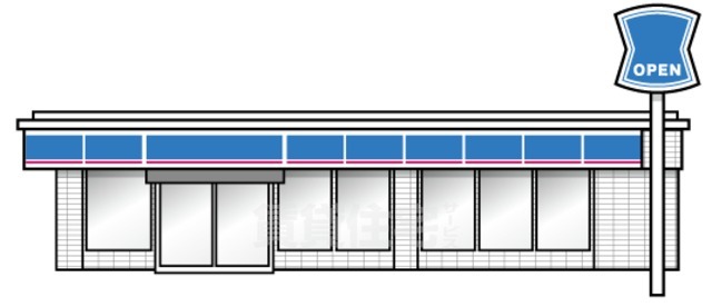 コンビニ　ローソン　東豊中町五丁目店（コンビニ）まで539m