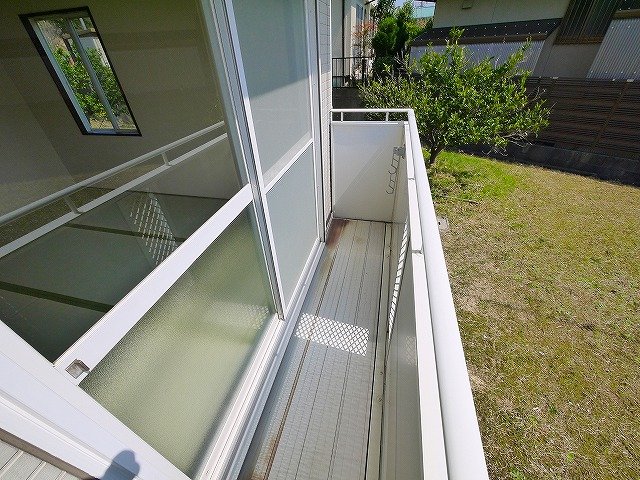 バルコニー　お洗濯に活躍するバルコニー