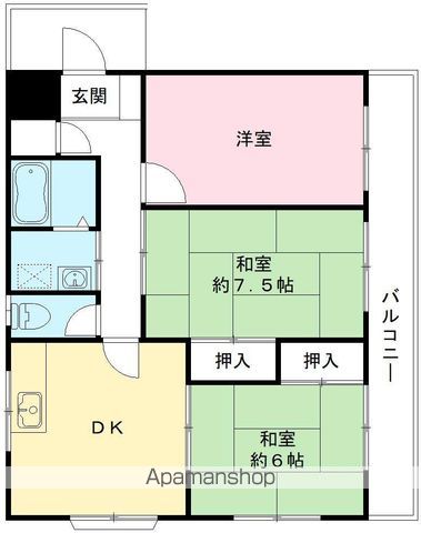五月ハイツの間取り写真