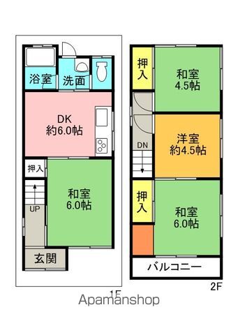 緑町37-6一戸建ての間取り写真