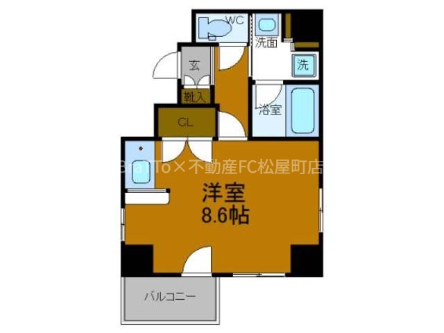 地下鉄堺筋線 恵美須町駅 徒歩2分 10階建 築32年の間取り写真