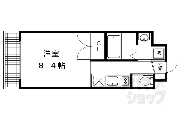 地下鉄烏丸線 北大路駅 徒歩23分 4階建 築13年の間取り写真
