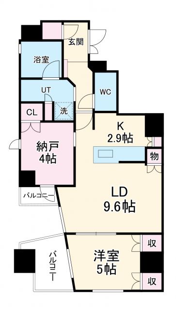 プレミスト京都御池通の間取り写真