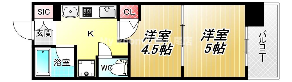 エスリード八尾北本町の間取り写真