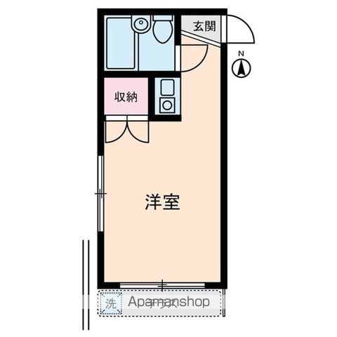 ＪＲ南武線 尻手駅 徒歩4分 3階建 築35年の間取り写真