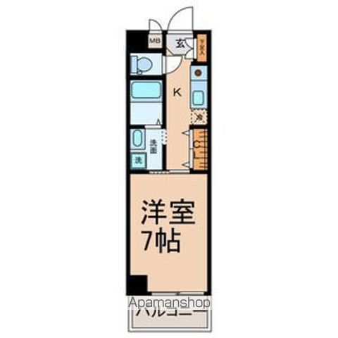 地下鉄鶴舞線 庄内通駅 徒歩13分 7階建 築20年の間取り写真