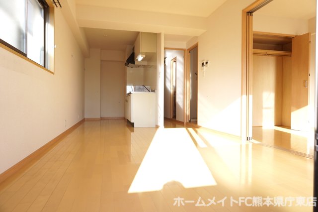 熊本市電健軍線 商業高校前駅 徒歩33分 5階建 築12年の居間写真