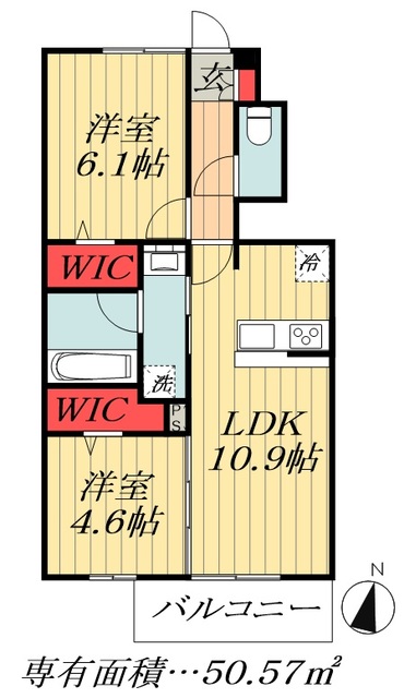 東京メトロ東西線 原木中山駅 徒歩11分 2階建 新築の間取り写真