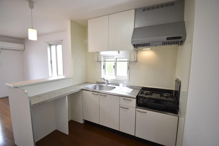 テラスハウス上竹のキッチン写真