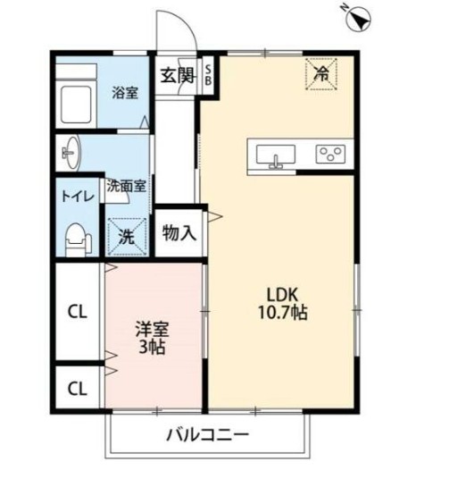 東急東横線 日吉駅 バス乗車時間：10分 最寄りバス停で下車 徒歩1分 2階建 築40年の間取り写真