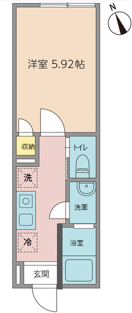 京王井の頭線 井の頭公園駅 徒歩18分 3階建 築4年の間取り写真