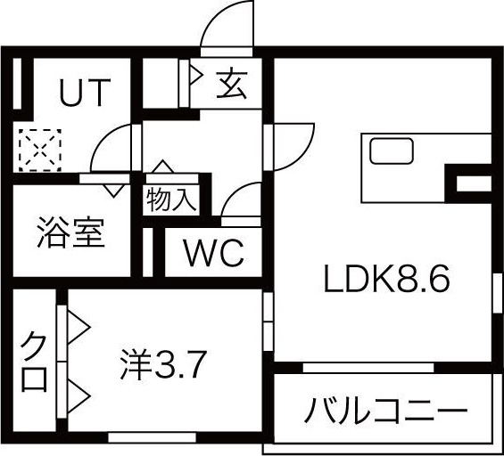 HARUレーベンハイム中村の間取り写真
