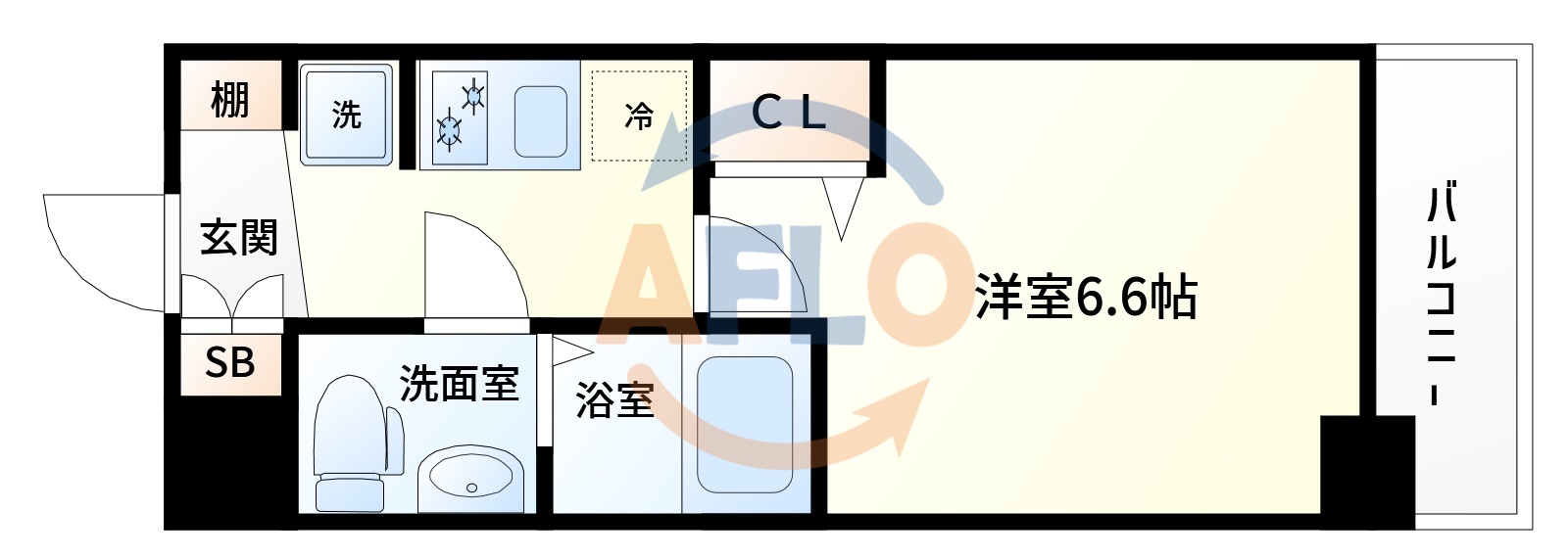 エグゼ大阪CITYアインツの間取り写真