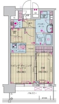ＪＲ大阪環状線 西九条駅 徒歩4分 13階建 新築の間取り写真