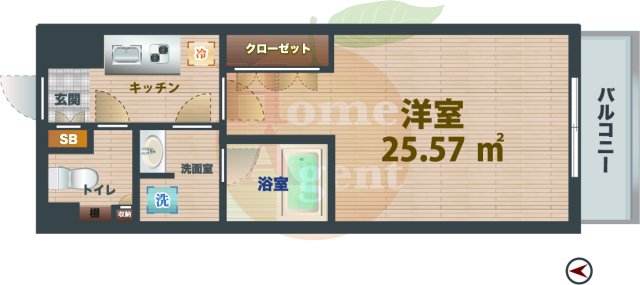 西武新宿線 都立家政駅 徒歩14分 4階建 築5年の間取り写真