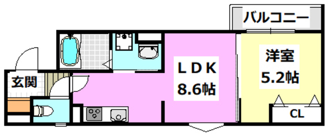 クリエオーレ一津屋IIの間取り写真