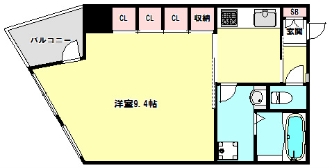 アンリーヴ北野の間取り