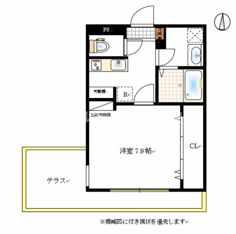 岡山市北区大元駅前のマンションの間取り