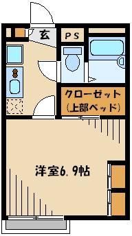 埼玉県さいたま市中央区新中里５（アパート）の賃貸物件の間取り