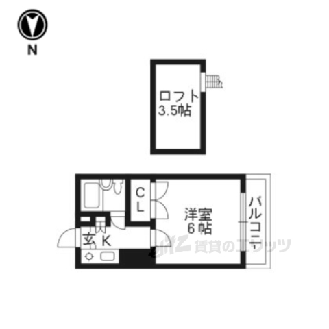 レオパレス西院第１の間取り