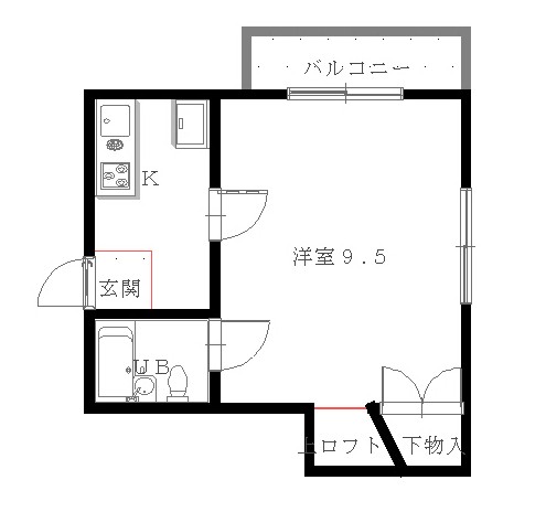 金沢市本多町のマンションの間取り