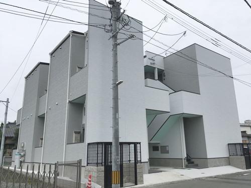 【熊本市中央区坪井のアパートの建物外観】