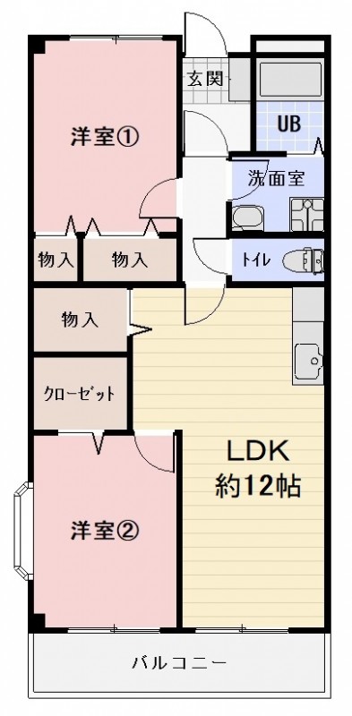 Ｌｉｍｐｉａ幸ハイツＡの間取り