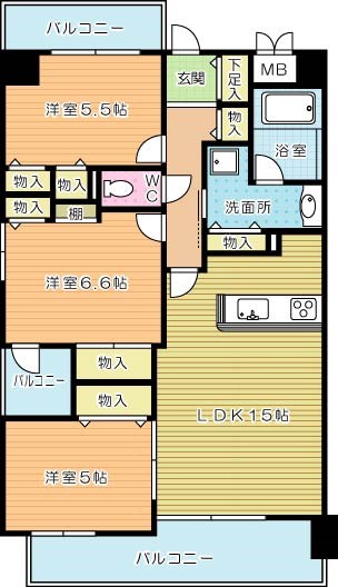 コモグランデの間取り