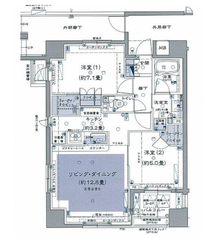 Brillia綱島idステーションフロントの間取り