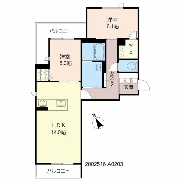 ヒルウォーカー日吉町の間取り