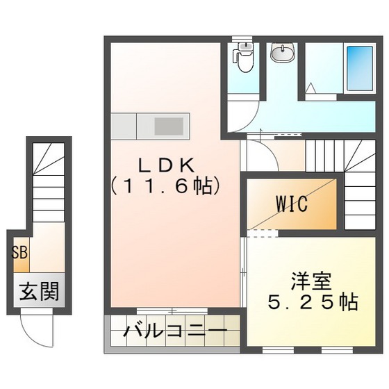 リーブルファイン河原田町の間取り